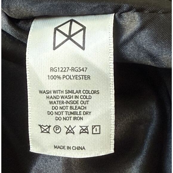 RawGear Los Angeles Varsity Hoodie Jacket Bomber Men’s L Black White Letterman - Picture 7 of 7